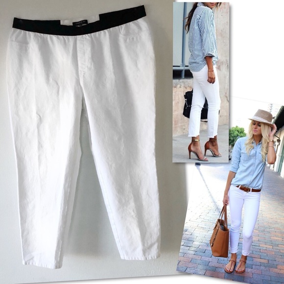 Lafayette 148 New York Pants - LAFAYETTE 148 NEW YORK WHITE CROPPED PANTS SZ 2X Lafayette 148 New York Pants - LAFAYETTE 148 NEW YORK WHITE CROPPED PANTS SZ 2X